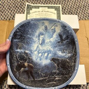Decorative Blue and White Collector's Plate